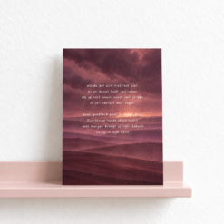 PRE-ORDER | A6 kaart | als de zon zich niet laat zien