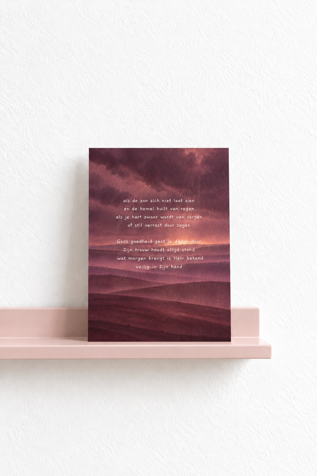 PRE-ORDER | A6 kaart | als de zon zich niet laat zien